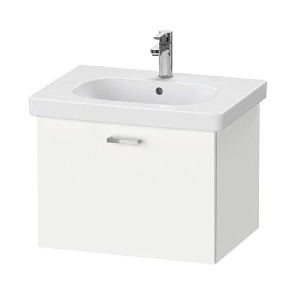 ديورافيت وحده اكس بيز XB 607002222 خشبى ابيض لامع 45.8 × 60 سم 1 درج لحوض دى كود 65 سم