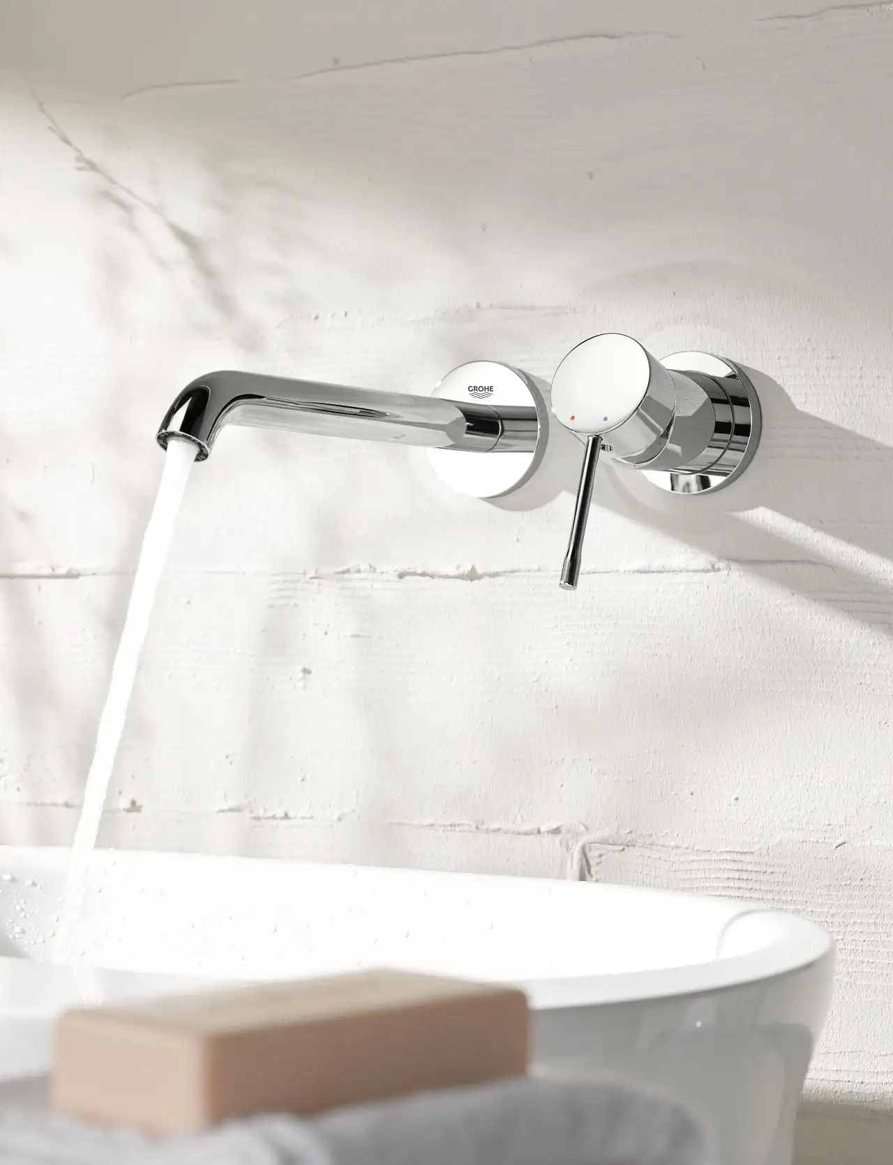 Grohe Essence 2-hole basin mixer L-Size 23 cm - Chrome