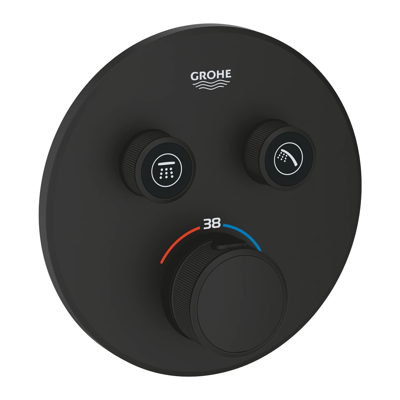 Grohe Grohtherm SmartControl Thermostat for concealed installation with 2 valves Phantom Black 29507KF0