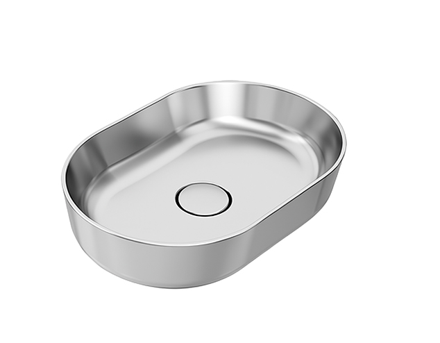 Sanipure Titan Over Top Washbasin 40 × 60 cm Shiny Grey 0506605800