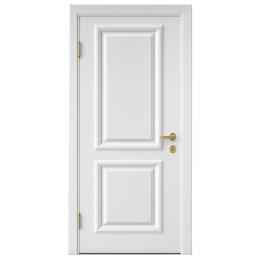 ELW Bathroom Door 80 × 215 cm White 203 with Accessories UK 931