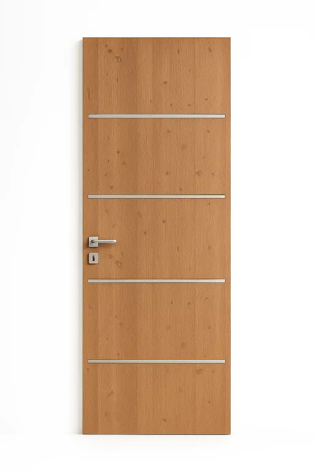 ELW باب غرفه ST 800 PVC حلق اكريليك 90 × 215 سم دارك بيج 209 بالاكسسوار