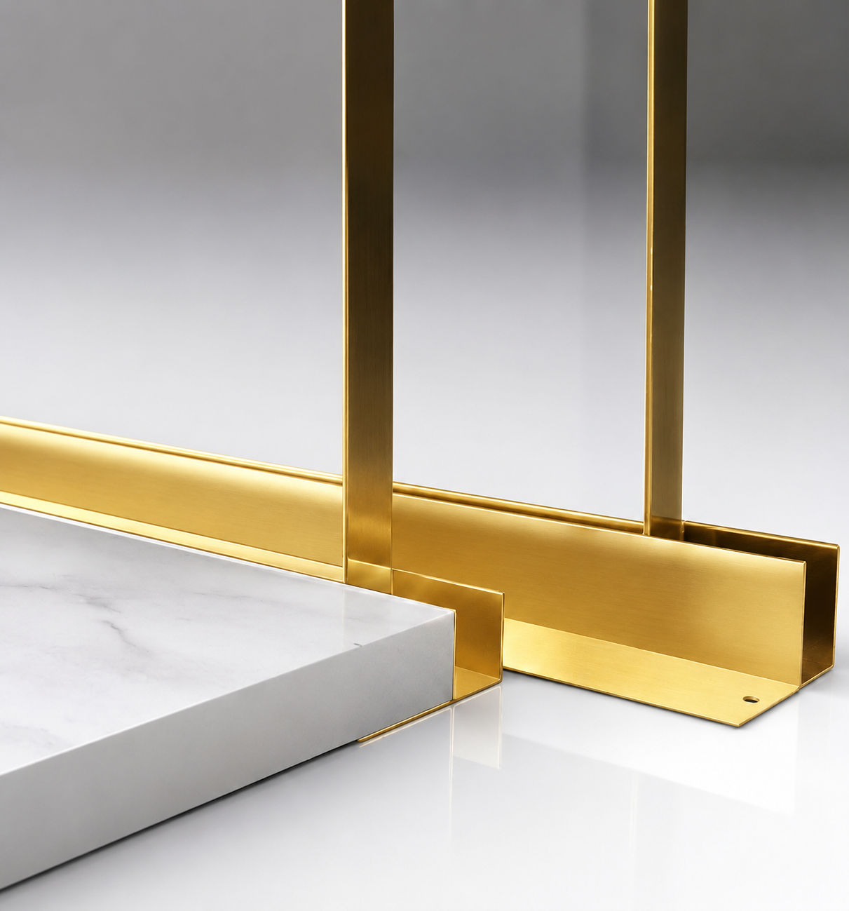 Rox Stick Shape stainless steel for shower cabin 10mm × 12mm , 270 cm Gold L 1952
