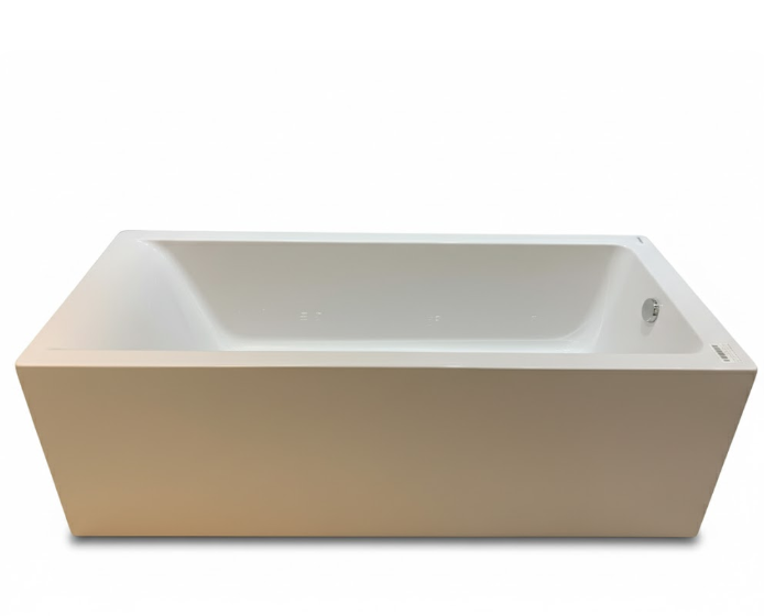 Kevano Solid seamless bathtub left-hand 170 x 70 cm white with waste