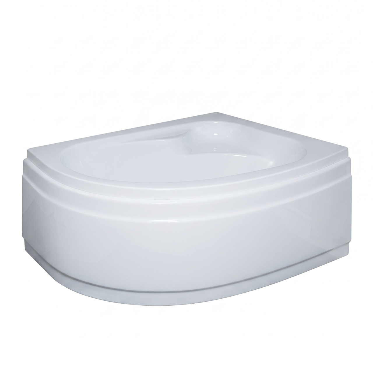 Rovety Bnana Seamless Surf Bathtub Left 160 x 90 cm, White