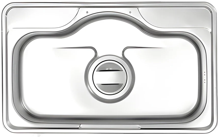 Hans Kitchen Sink 51.5 × 85 cm With Drain and accessories Chrome CDUC 850