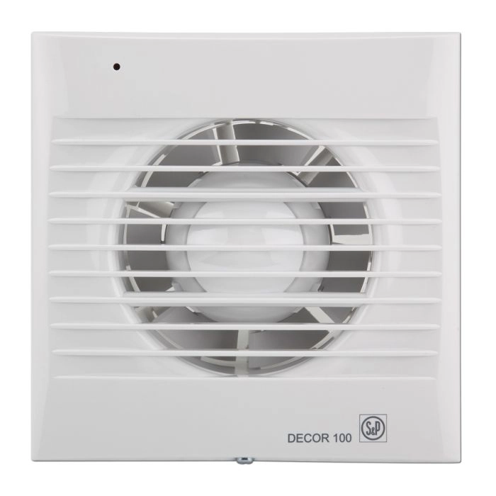 S&P Decor Fans Bathroom Exhaust Fan 13W 4" Outlet 95 m³/h 16×16 cm White 100 Spanish