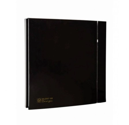 Bathroom Exhaust Fan S&P Silent Design 8W 4" Outlet 85 m³/h 18 × 18 cm Spanish 100 - Black
