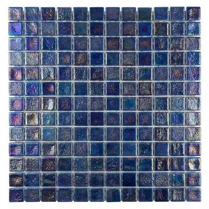 Euro Arab Spanish Sheet Pearl 100 DOT Swimming Pool Mosaic 31.5 × 46 cm - Dark Blue 2.0286