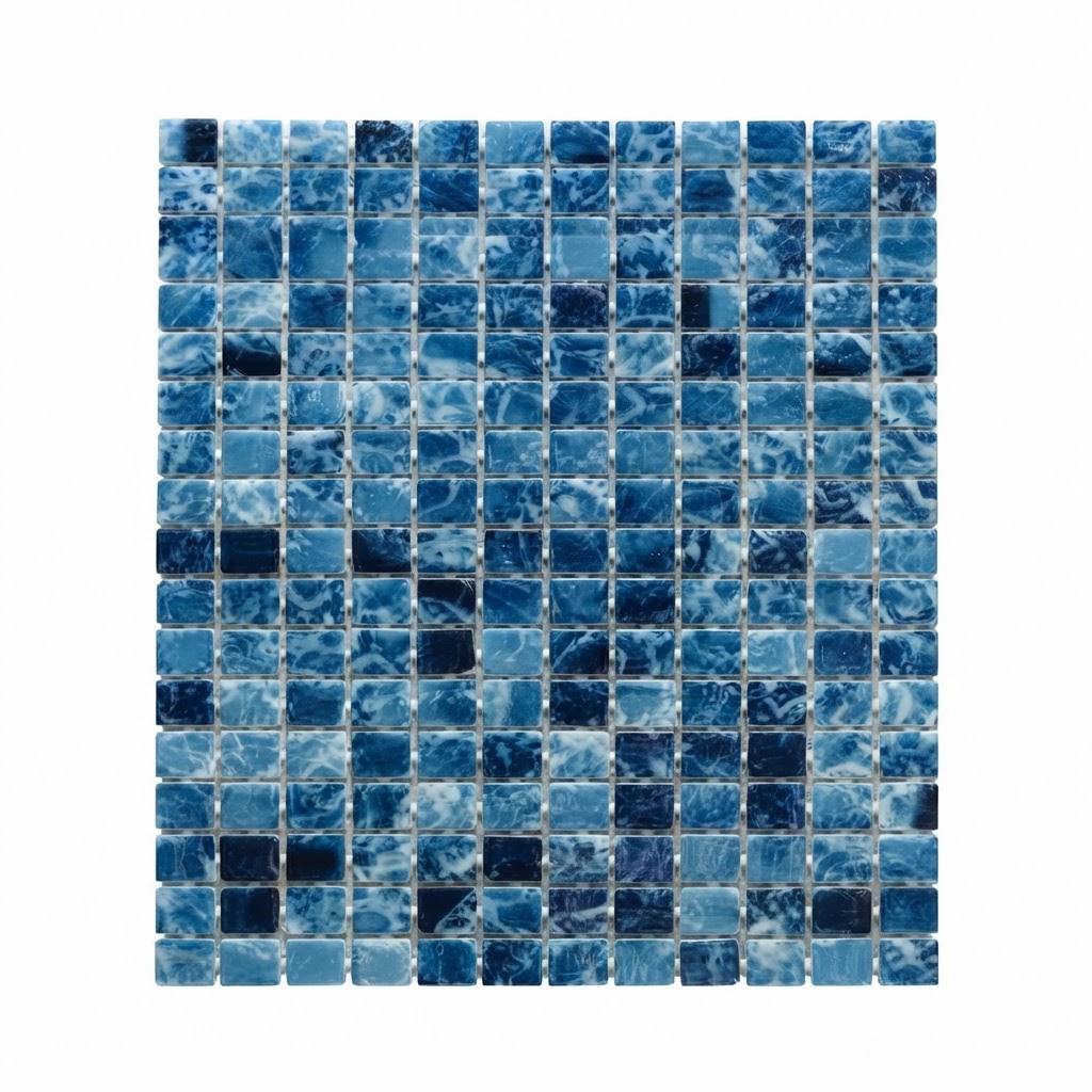 يورو ارب شيت اسبانى اراندا DOT حمام سباحه موزاييك 31.5 × 46 سم بلو 2.0286