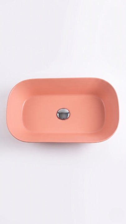 Sarreguemines Plato Over Top Washbasin 58 cm Rose Simon