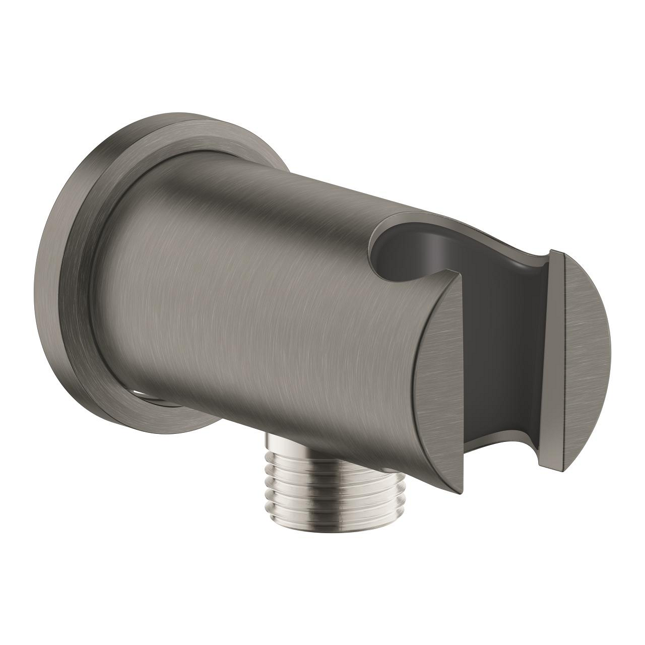 Grohe Rain Shower Hand Shower Outlet with Holder Circular - Brushed Hard Graphite