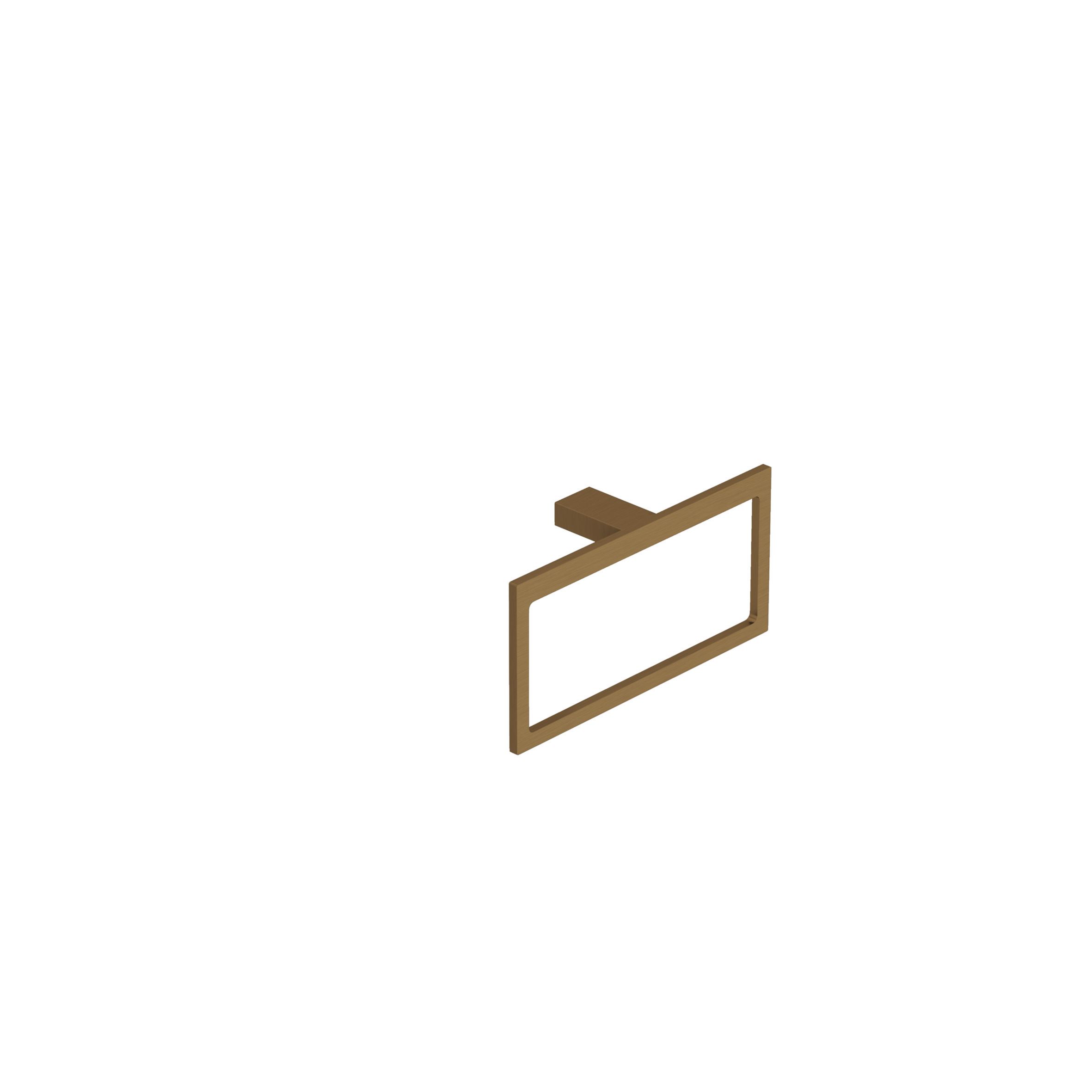 KLUDI RAK Square Towel Ring - Matte Bronze