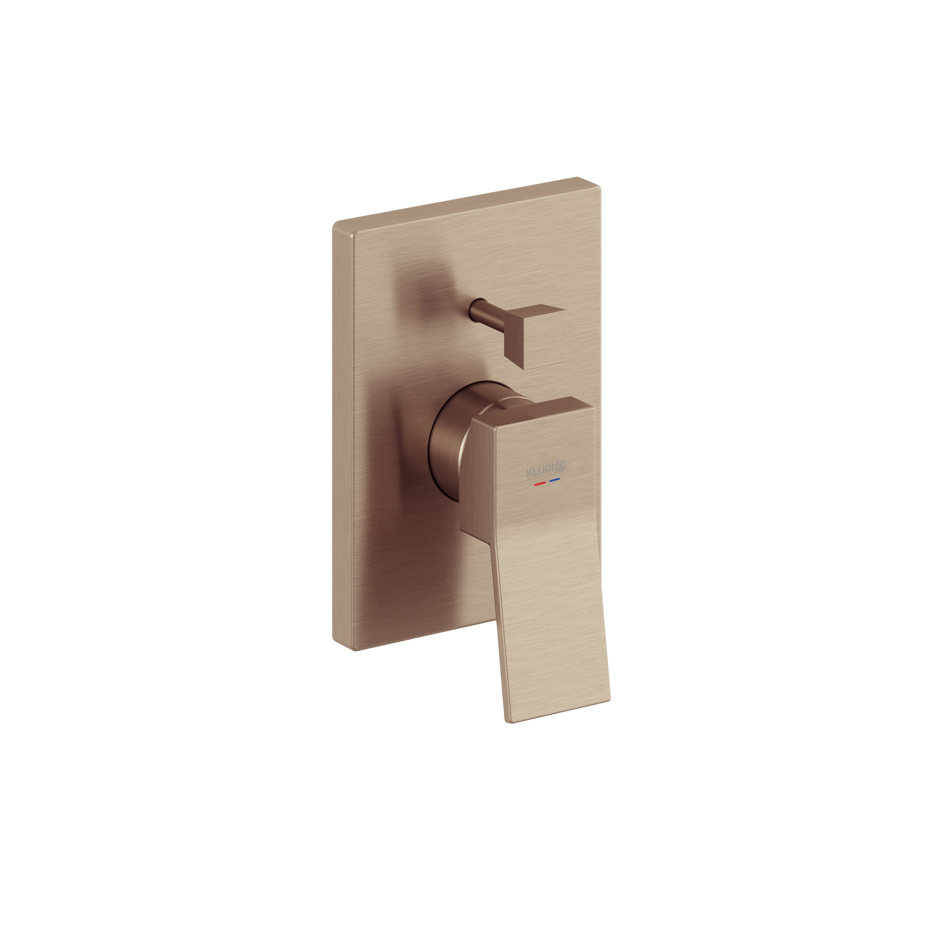 KLUDI RAK Tetra Bathtub Concealed Mixer with Diverter - Matte Bronze