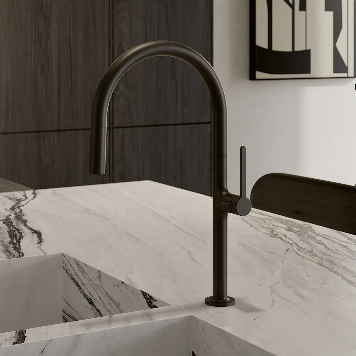 Kludi RAK Reef Sink Kitchen Mixer UAE - Matte Black