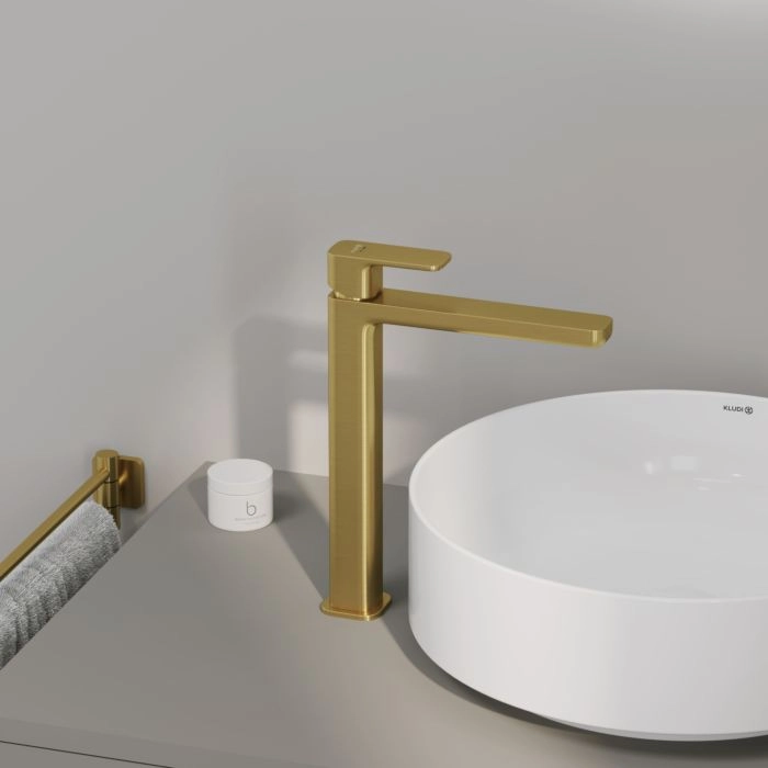 Kludi RAK Renon Basin Mixer High UAE - Matte Gold