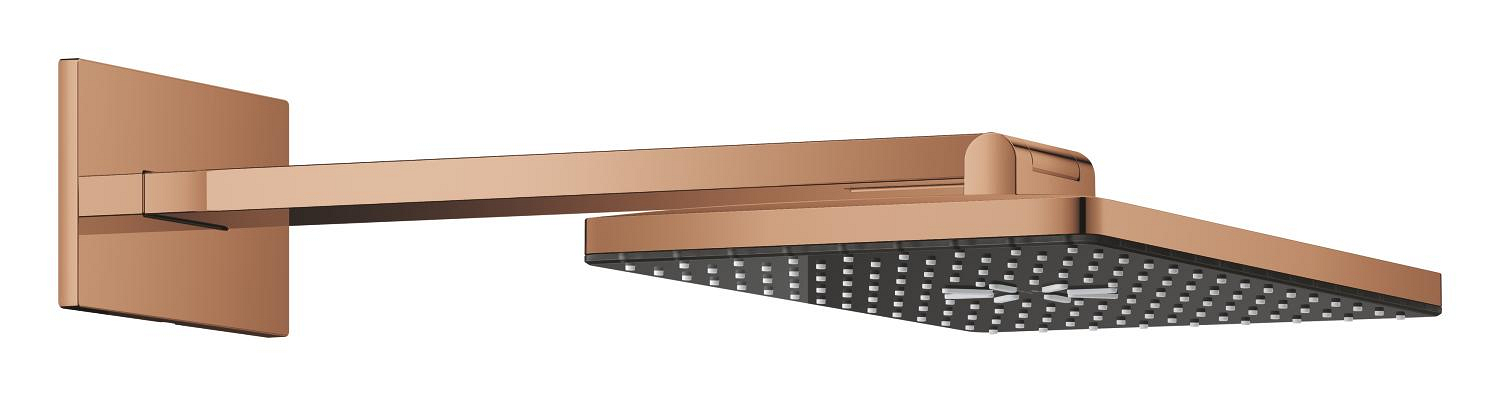 Grohe Aqua Head shower set 40 x 23 cm, 2 sprays rectangular - Glossy Rose Gold