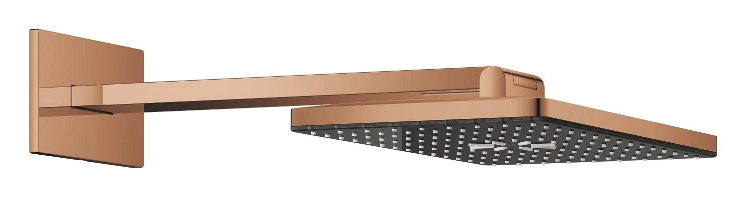 Grohe Aqua Head shower set 40 x 23 cm, 2 sprays rectangular - Glossy Rose Gold
