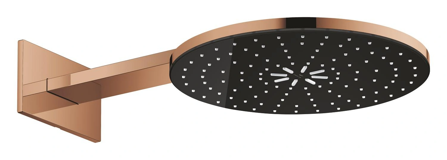 Grohe Aqua Head shower set round, 36 cm, 2 sprays - Glossy Rose Gold