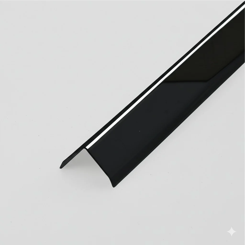Rox Steel Stick Shape for Shower Cabin, 10mm x 12mm x 270cm - Black