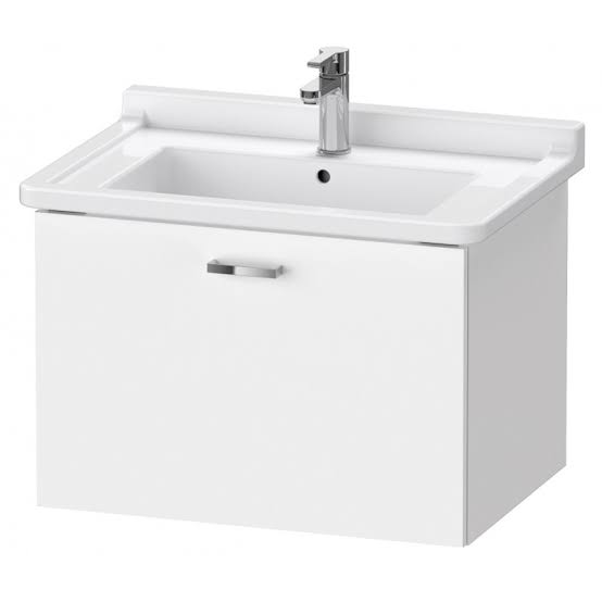 ديورافيت وحده اكس بيز XB 603502222 خشبى ابيض لامع 46.8 × 65 سم 1 درج لحوض شتارك 3 70 سم