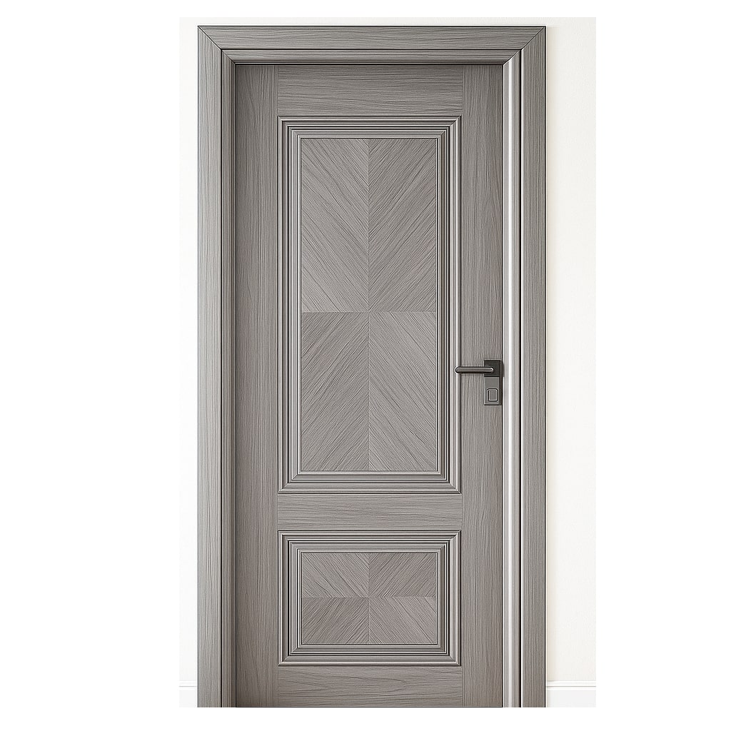 ELW باب حمام Laminate 1045 حلق اكريليك 80 × 215 سم جراى 1045 بالاكسسوار