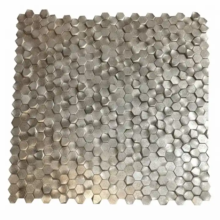 Beroia Chinese Aluminum Sheet Night Paris 303 Mosaic 29.5 × 30.5 cm - Champagne