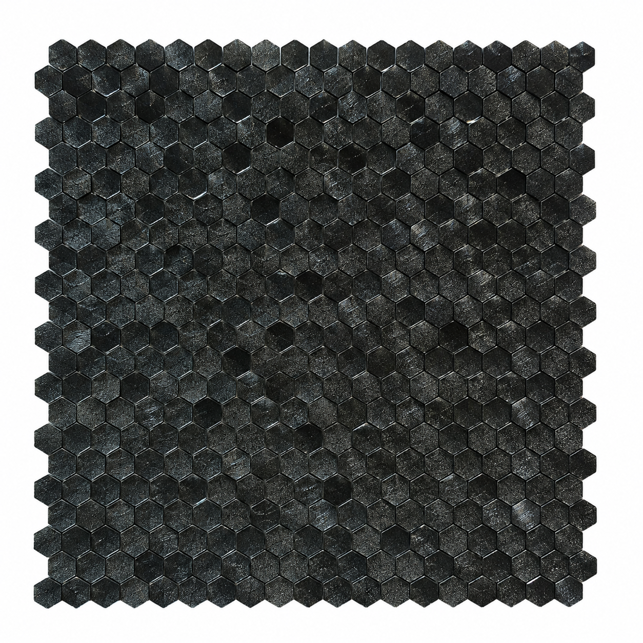 Beroia Chinese Aluminum Sheet Night Paris 307 Mosaic 29.5 × 30.5 cm - Black
