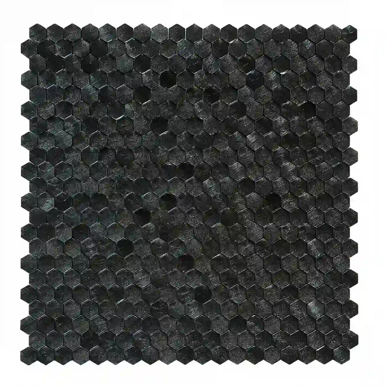 Beroia Chinese Aluminum Sheet Night Paris 307 Mosaic 29.5 × 30.5 cm - Black