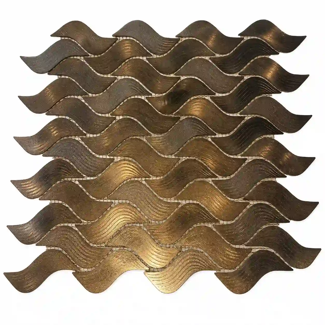 Beroia Chinese Aluminum Sheet Night Paris 20-06 Mosaic 29.2 × 30.8 cm - Brown