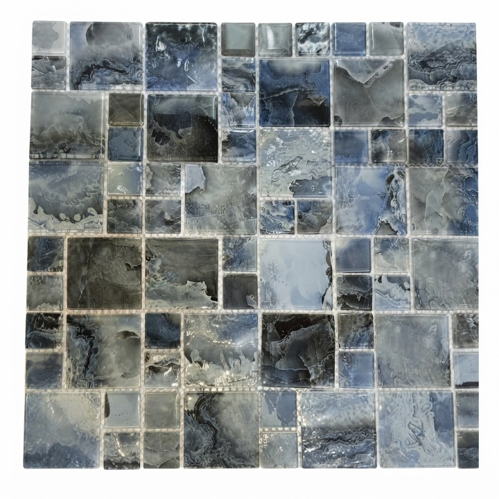 بيرويا شيت صينى زجاجى G 2348-01 حمام سباحه موزاييك 4 × 30 × 30 سم