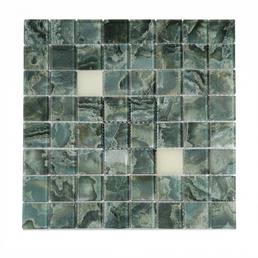 Beroia Chinese Glass Sheet NG 36-02 Swimming Pool Mosaic 30.4 × 30.4 cm