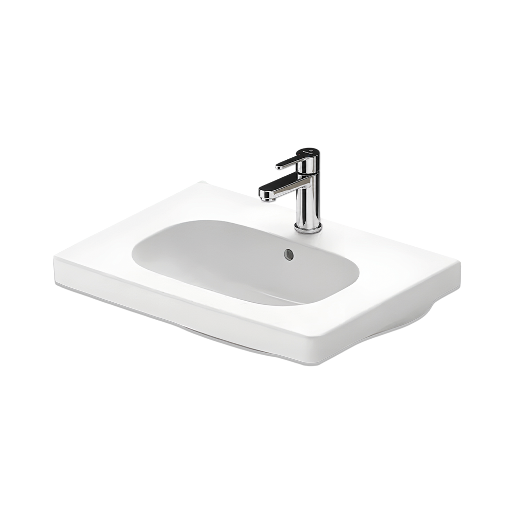 Duravit D-Code 65cm Vanity Basin with Mixer Offer - White AQ101003426