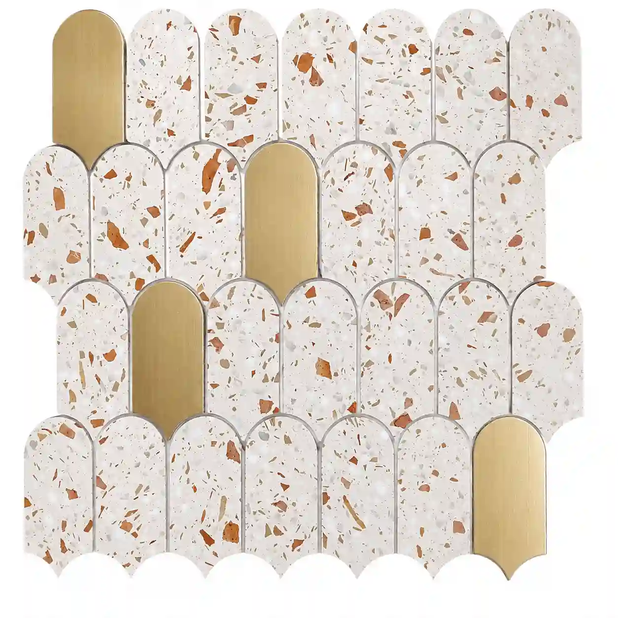 بيرويا شيت صينى رخام صناعى فينيس 303 ح موزاييك 31.5 × 34.5 سم