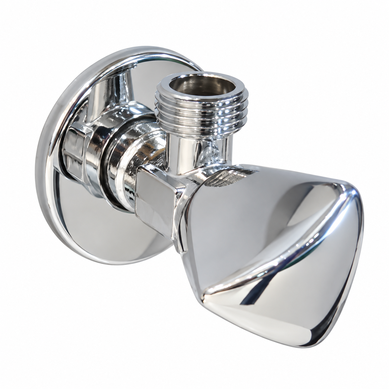 Angle Valve Kludi RAK Standard With Rosette (Made in UAE) Chrome RAK 33013