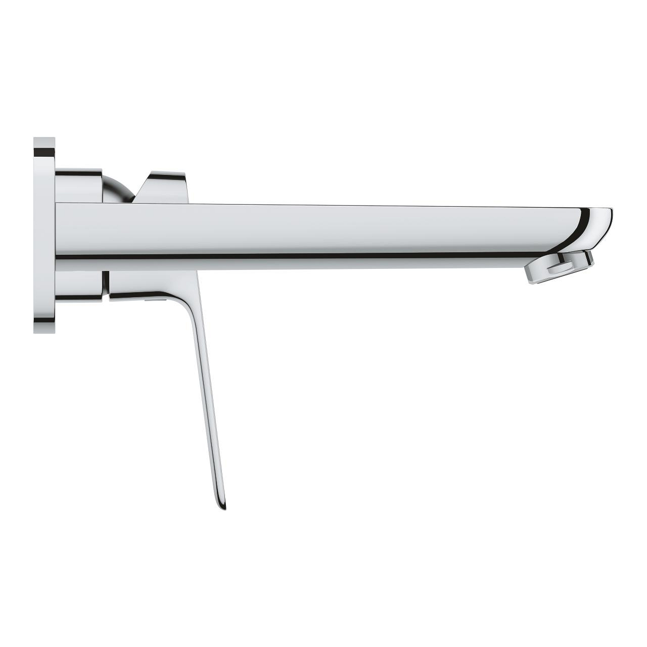GROHE Cubeo Wall-Mounted Concealed Basin Mixer Trim, 2-Hole, 18 cm, Chrome 1017880000