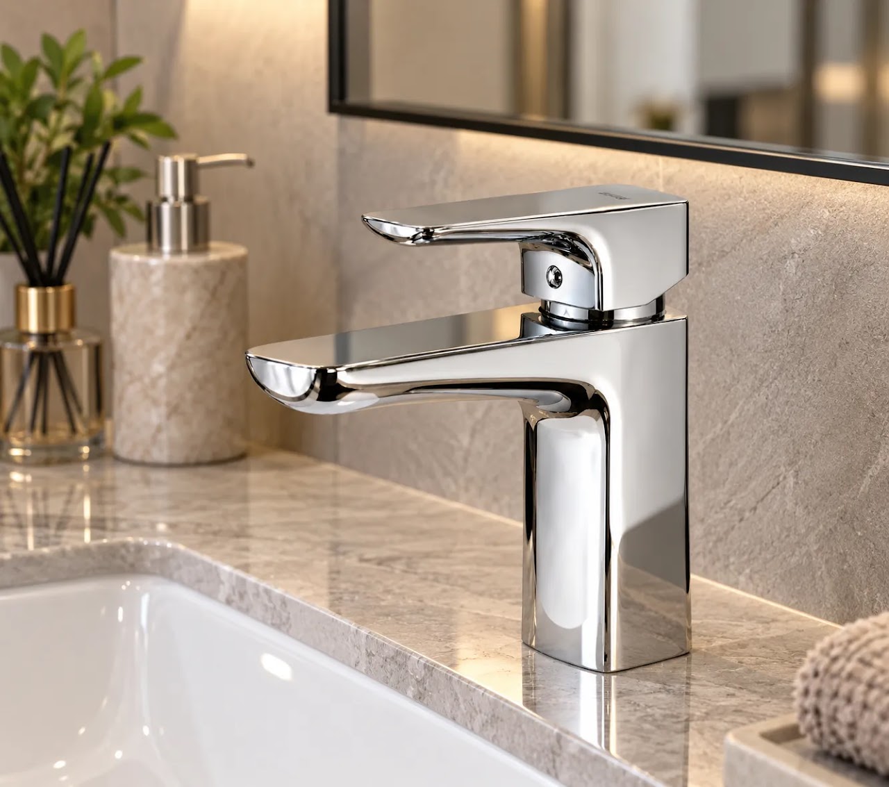 Washbasin Mixer Ritzi Ample Short Chrome S-0001
