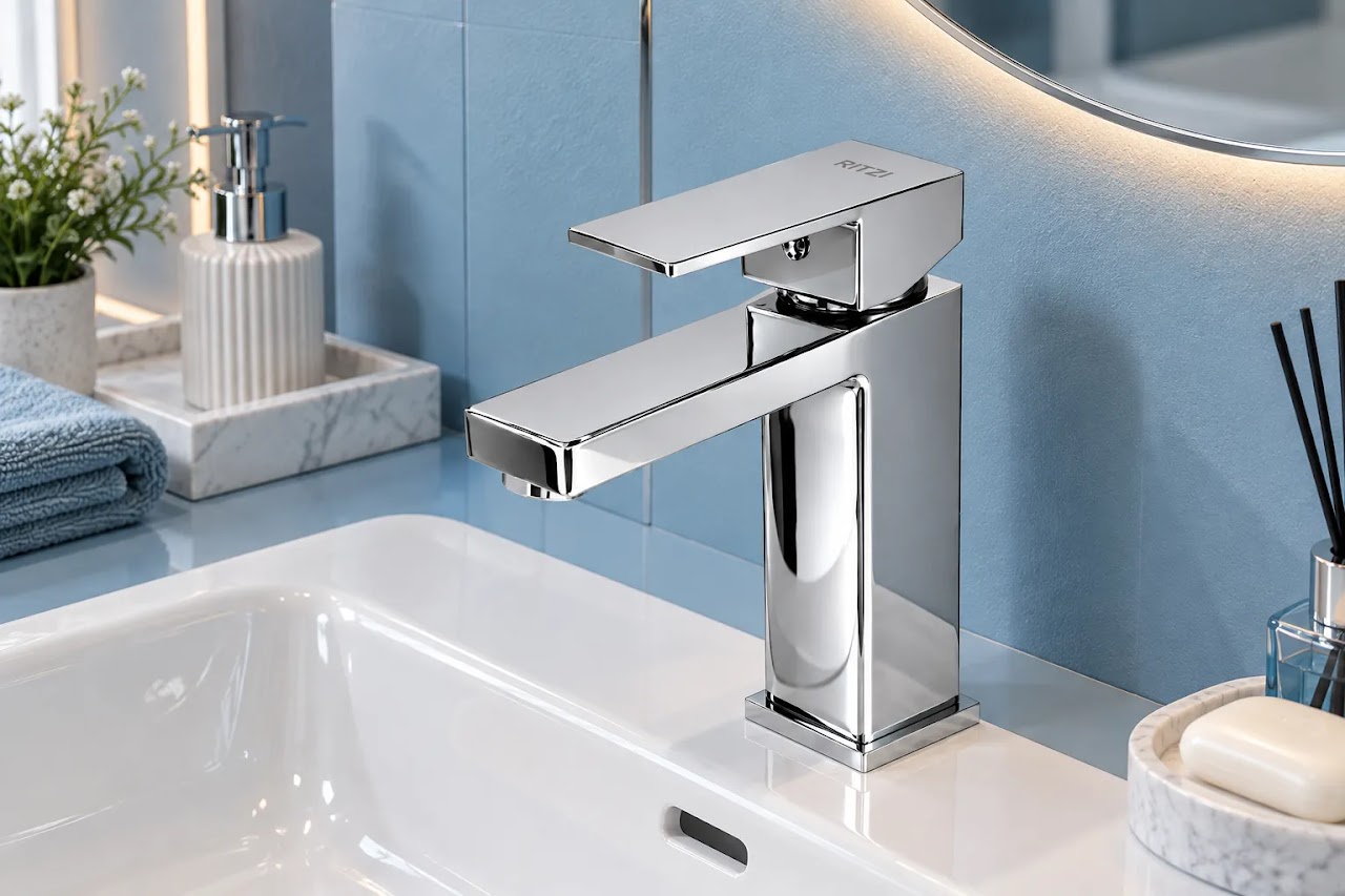 Washbasin Mixer Ritzi Posh Short Chrome S-0001