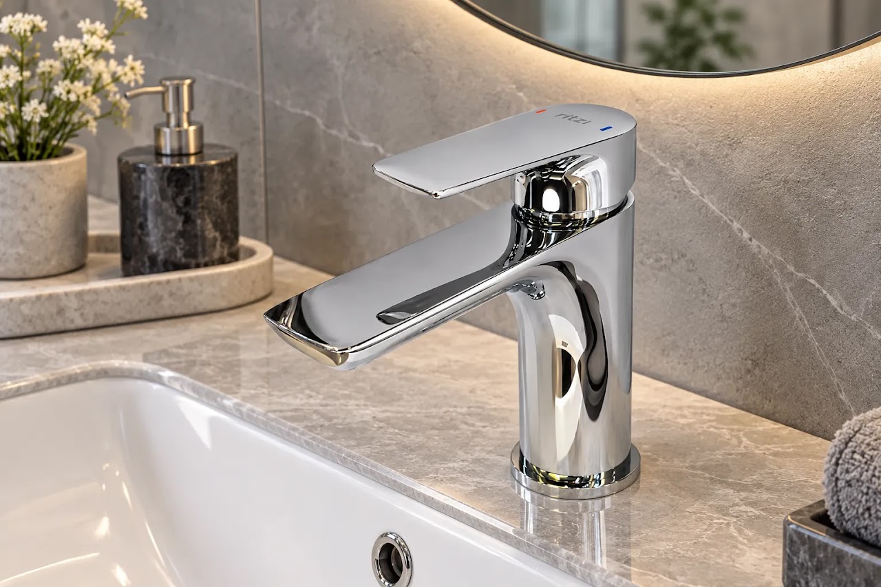 Washbasin Mixer Ritzi Finesse Short Chrome S-0001