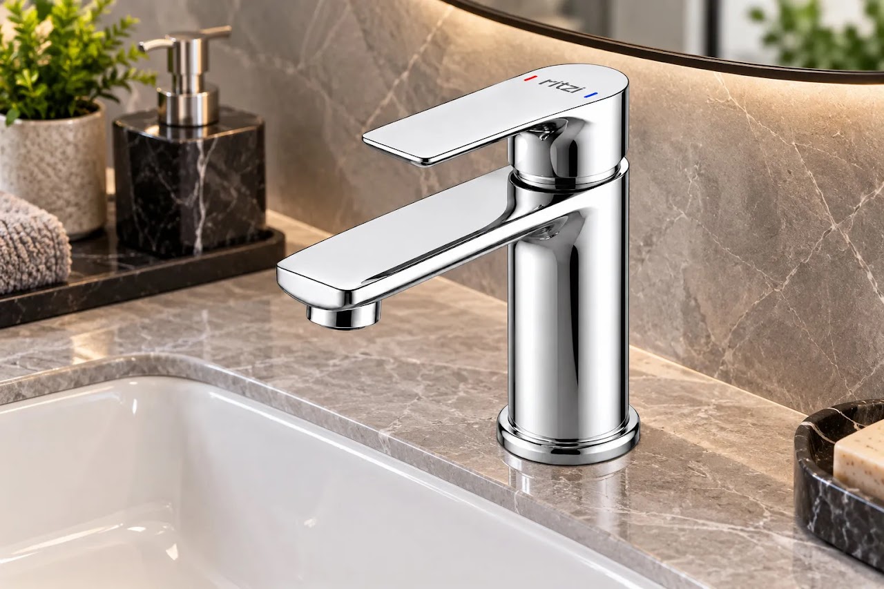 Washbasin Mixer Ritzi Stellar Short Chrome S-0001