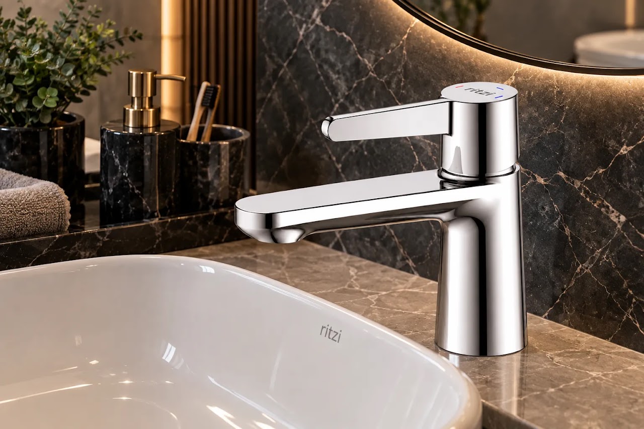 Washbasin Mixer Ritzi Swank Short Chrome S-0001
