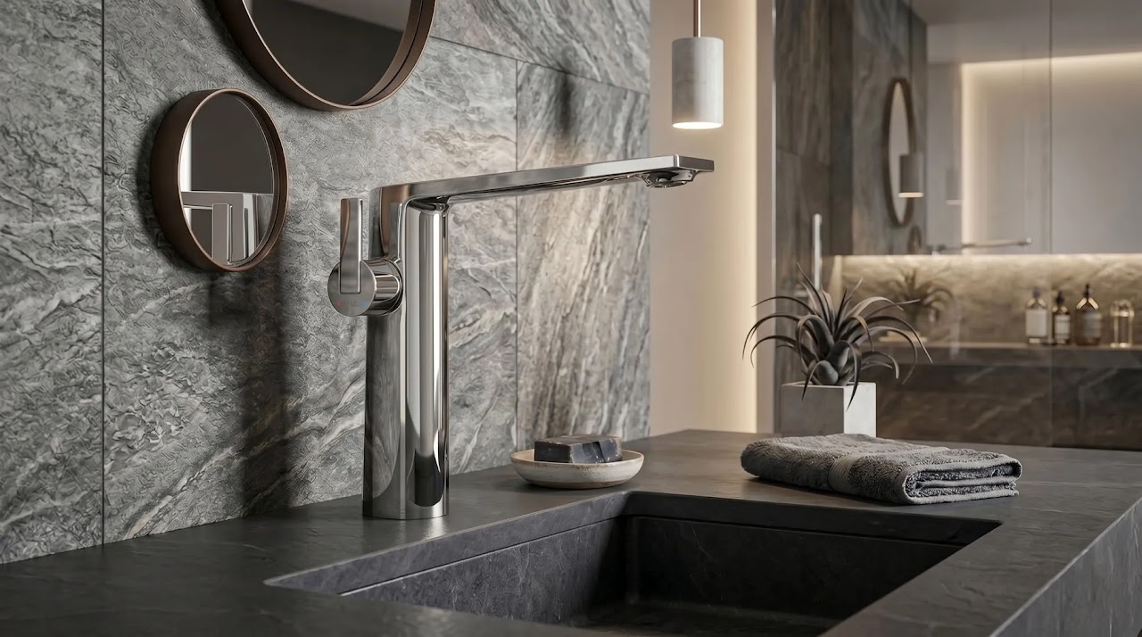 Washbasin Mixer Ritzi Galore High Chrome H-0002