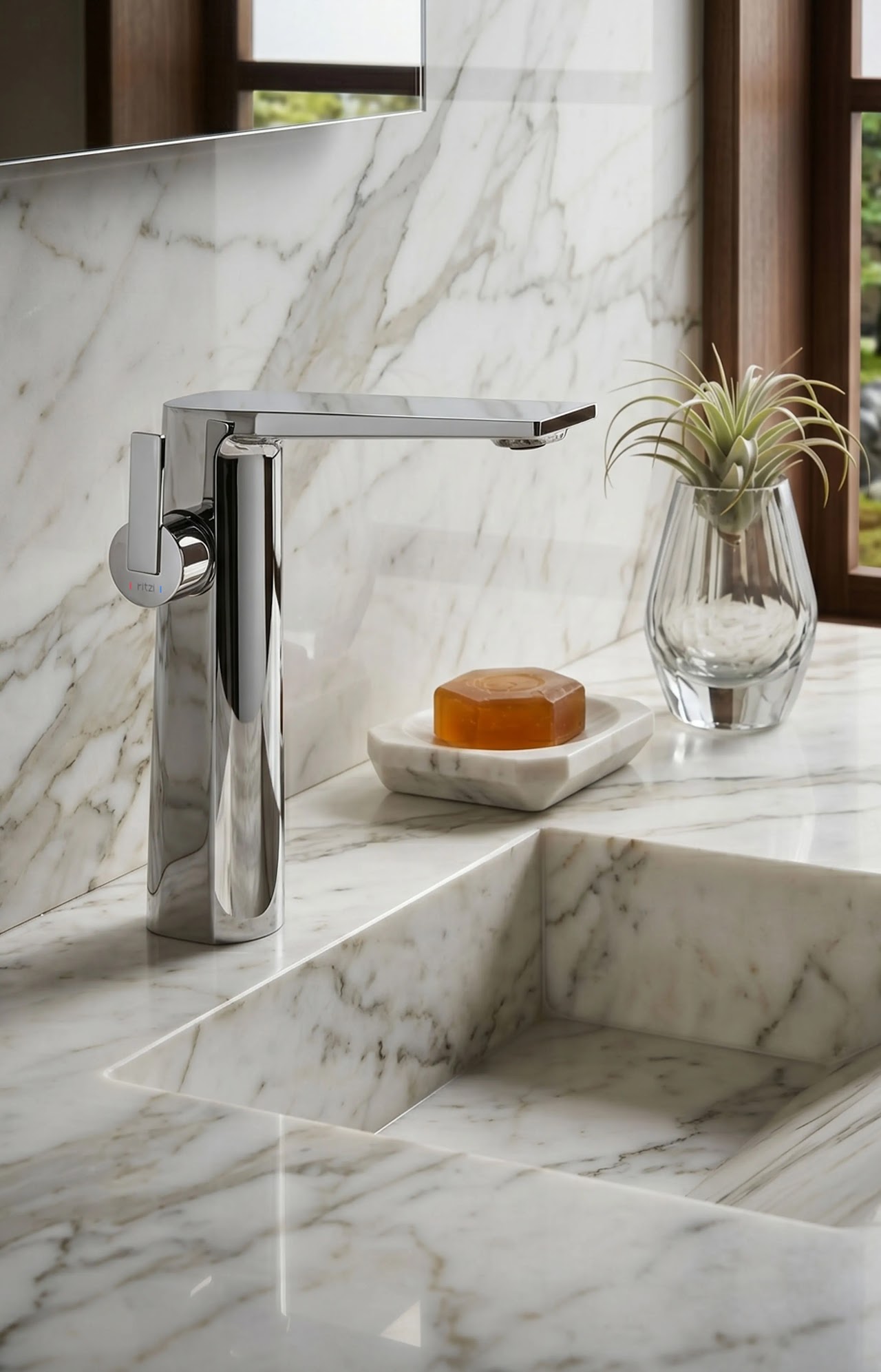 Washbasin Mixer Ritzi Galore High Chrome H-0002