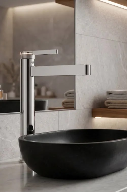 Washbasin Mixer Ritzi Glamour High Chrome H-0002