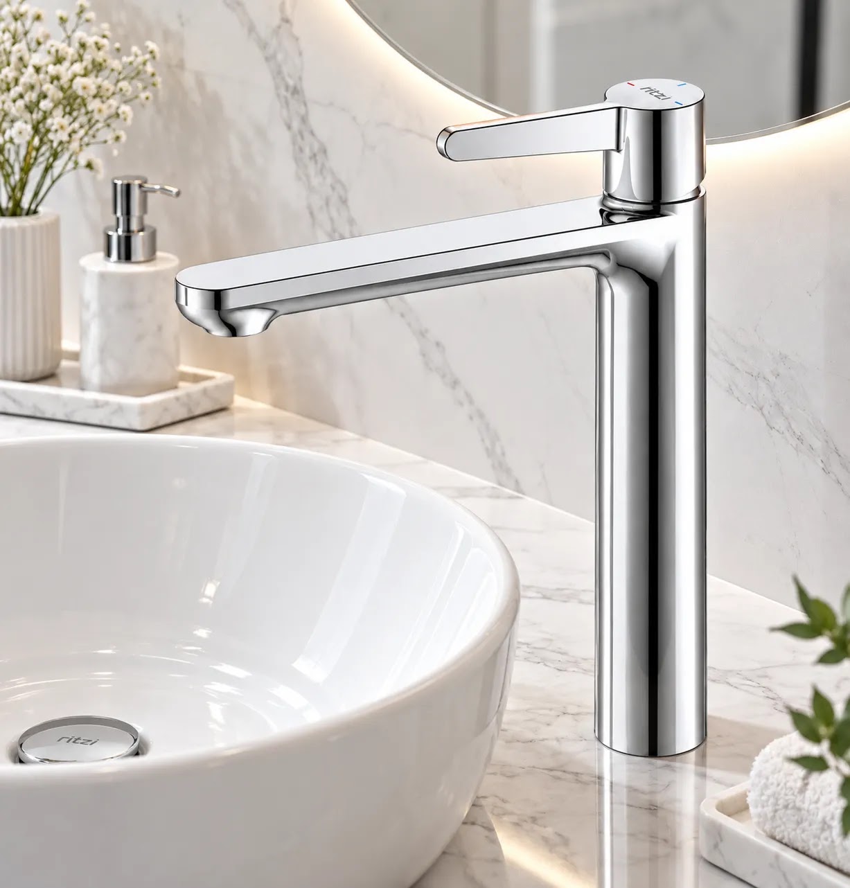 Washbasin Mixer Ritzi Swank High Chrome H-0002