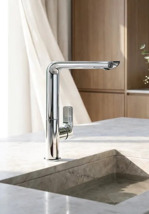 خلاط حوض مطبخ ريتزى فنيس عالى كروم K-0004