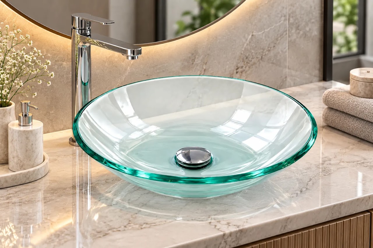 Over-Counter Basin Glacio Glass Transparent SF 0012
