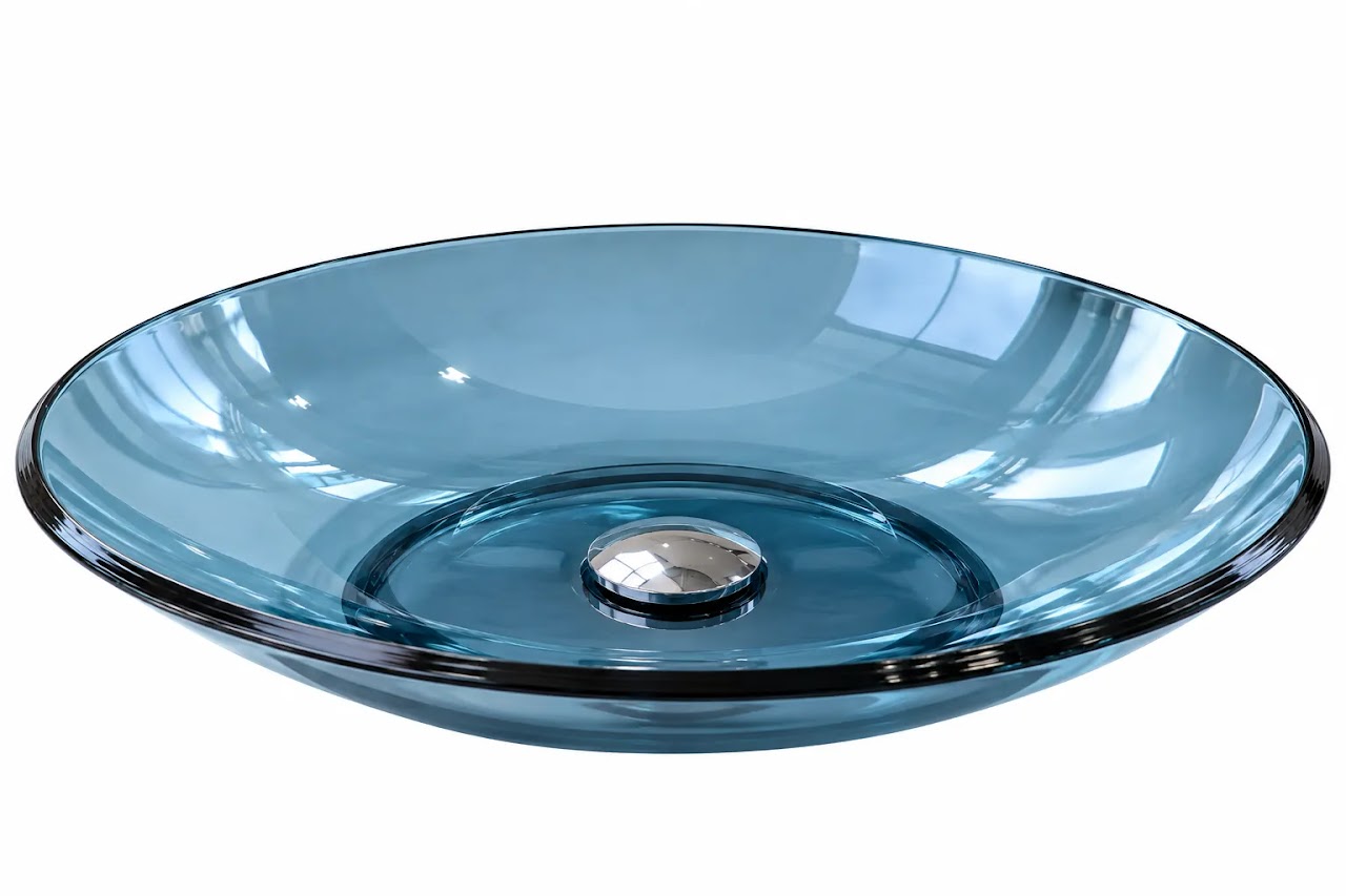 Over-Counter Basin Glacio Glass Blue SF 0014