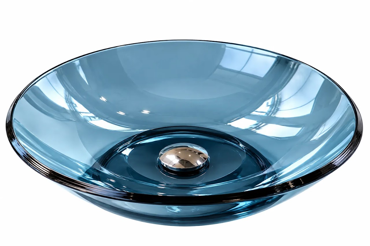 Over-Counter Basin Glacio Glass Blue SF 0014
