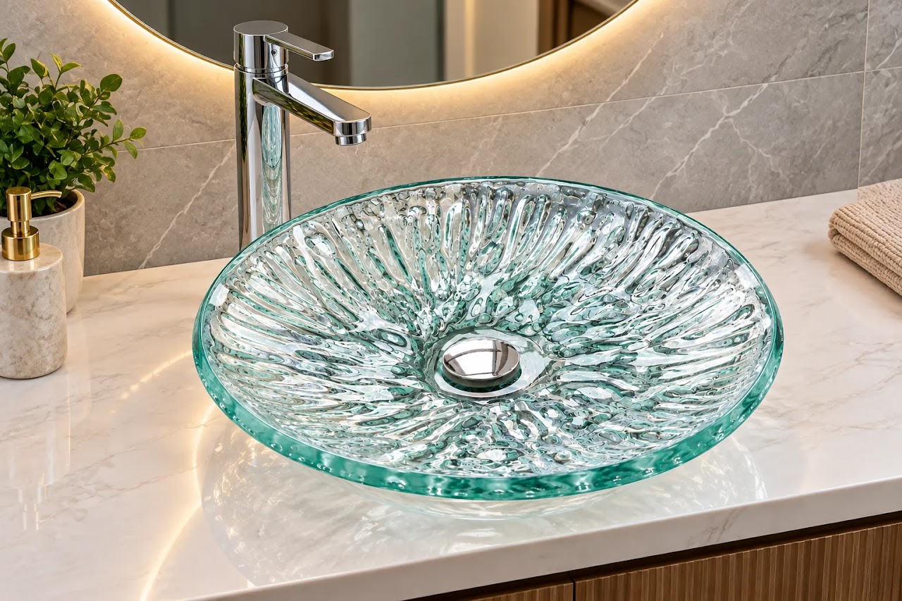 Over-Counter Basin Glacio Glass Transparent SF 005